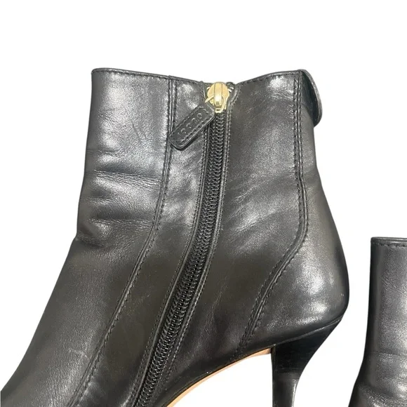 Gucci Black Leather Heeled Boots - Picture 3 of 11